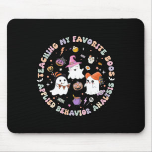 Halloween Aba Bcba Rbt Behaviour Analyst Ghost Neu Mouse Mat