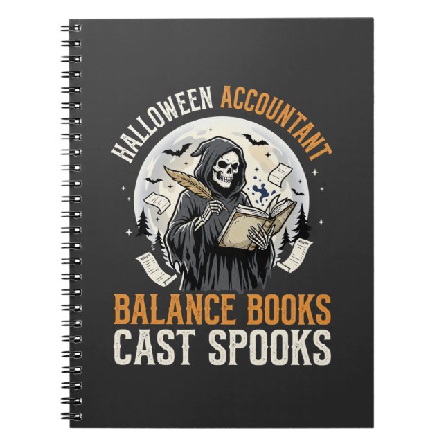Halloween Accountant After Dark Notebook (Front)