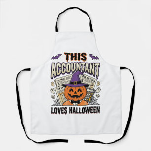 Halloween Accountant Funny Spooky Tax Season_1 Apron