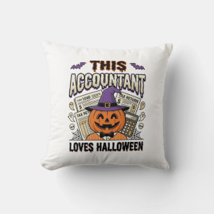 Halloween Accountant Funny Spooky Tax Season_1 Cushion