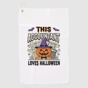 Halloween Accountant Funny Spooky Tax Season_1 Golf Towel