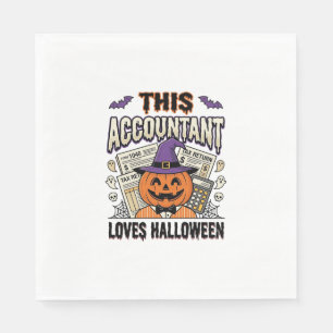 Halloween Accountant Funny Spooky Tax Season_1 Napkin