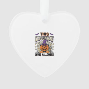 Halloween Accountant Funny Spooky Tax Season_1 Ornament