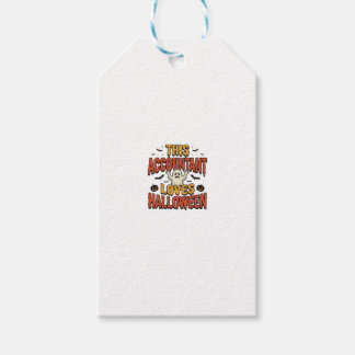 Halloween Accountant Vintage Ghost Shirt Design_1 Gift Tags