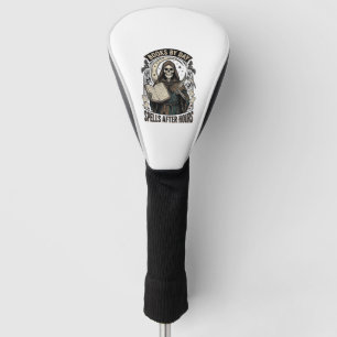 Halloween Accountant Witch Vintage Reaper Design_1 Golf Head Cover
