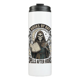 Halloween Accountant Witch Vintage Reaper Design_1 Thermal Tumbler