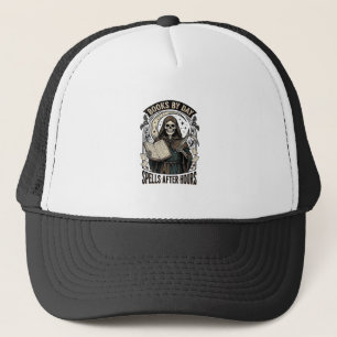 Halloween Accountant Witch Vintage Reaper Design_1 Trucker Hat