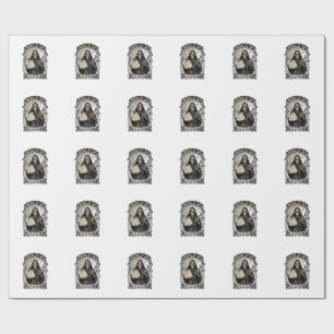 Halloween Accountant Witch Vintage Reaper Design_1 Wrapping Paper