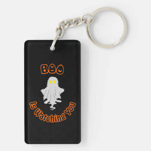 Halloween Acrylic Keychain Boo Is Watching You