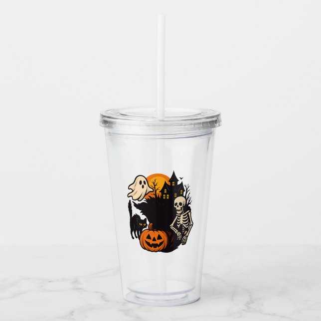 Halloween Acrylic Tumbler (Front)