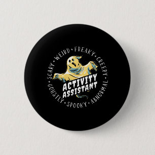 Halloween Activity Assistant 6 Cm Round Badge
