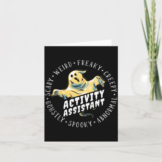 Halloween Activity Assistant Card (Front)