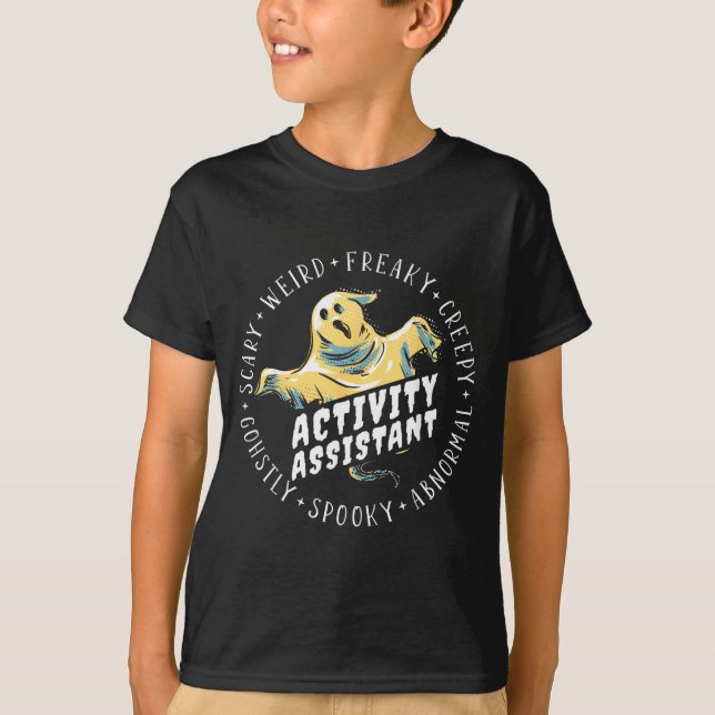 Halloween Activity Assistant T-Shirt (Front)