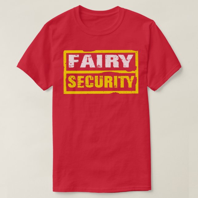 Halloween Adult Costume Fairy Security Dad Mum T-Shirt (Design Front)