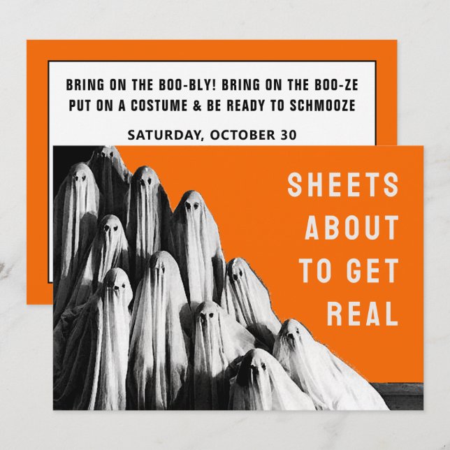 Halloween Adult Party Invitations (Front/Back)