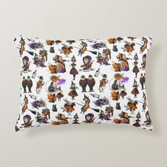 Halloween Alice Accent Pillow (Front)
