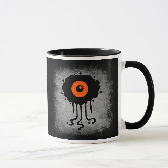 Halloween Alien Cyclops Beverage Mug (Right)