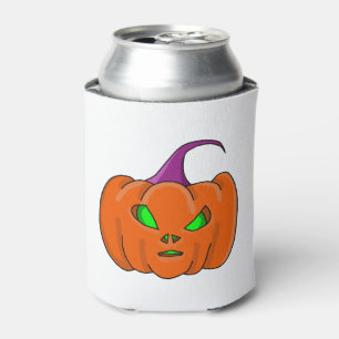 Halloween Alien Pumpkin Can Cooler