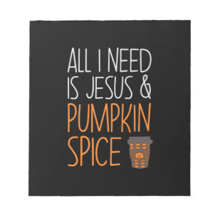 Halloween All I Need Is Jesus And Pumpkin Birthday Notepad