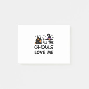 Halloween All The Ghouls Love Me Birthday Post-it Notes