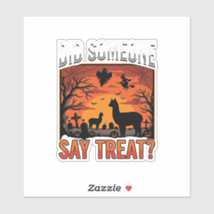 Halloween Alpaca Graveyard Did Someone Say Treat D