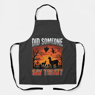 Halloween Alpaca Graveyard Did Someone Say Treat D Apron
