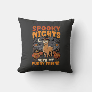 Halloween Alpaca Night Cushion