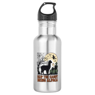 Halloween Alpaca Shirt Cute Spooky Vintage Animal 532 Ml Water Bottle