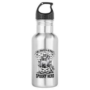 Halloween Alpaca Shirt Vintage Skull Pumpkin Desig 532 Ml Water Bottle