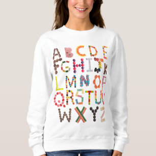 Halloween Alphabet Candy ABCs for Teacher Sweatshirt