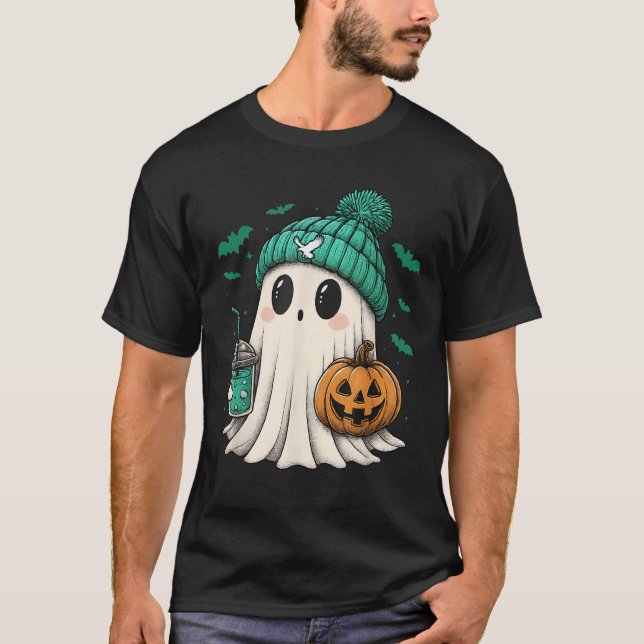 Halloween American Eagle Ghost T-Shirt (Front)
