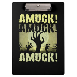 Halloween Amuck Amuck Halloween Birthday Clipboard