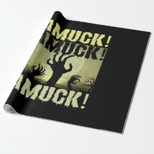 Halloween Amuck Amuck Halloween Birthday Wrapping Paper