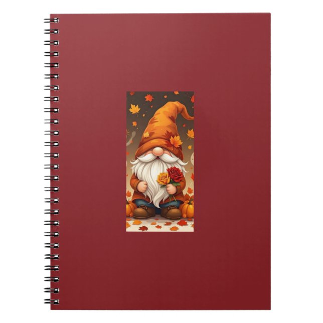 halloween and autumn greetings card notebook (Front)