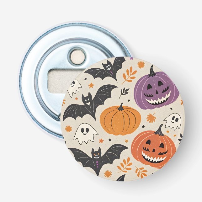 Halloween and autumn pattern   bottle opener (Front)