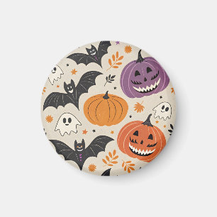 Halloween and autumn pattern magnet