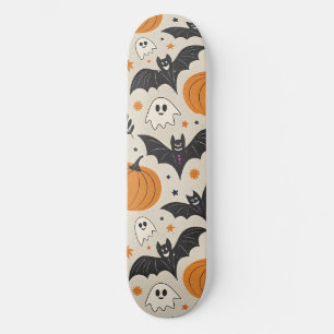 Halloween and autumn pattern skateboard