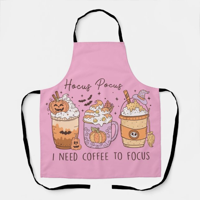 Halloween and Coffee Apron (Front)
