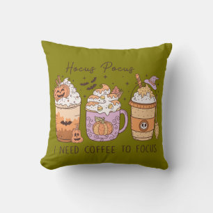 Halloween and Coffee Cushion