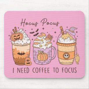 Halloween and Coffee Mouse Mat