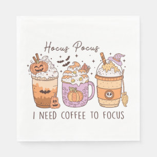 Halloween and Coffee Napkin