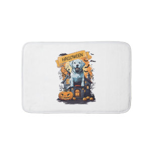 HALLOWEEN AND DOG BATH MAT