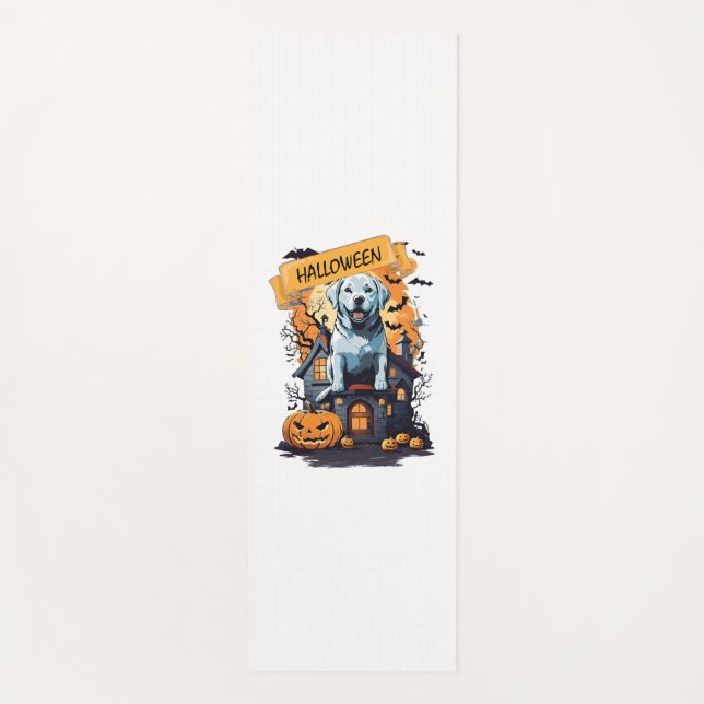 HALLOWEEN AND DOG YOGA MAT (Front)