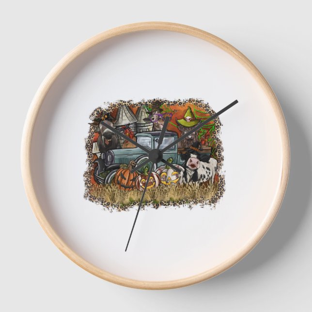 Halloween Animal Clock (Front)