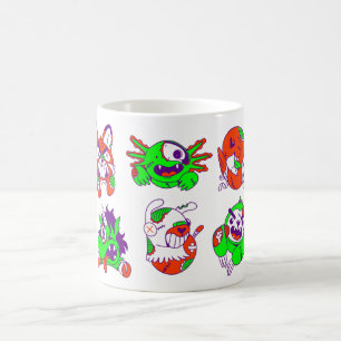 halloween animal zombies creepy coffee mug