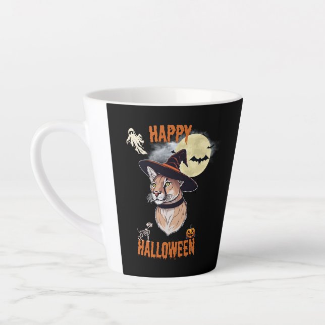 halloween animals latte mug (Left)