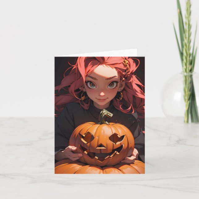 Halloween Anime B Card (Front)