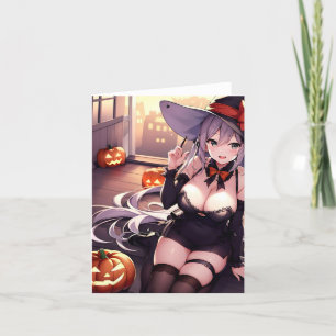 Halloween Anime R Holiday Card