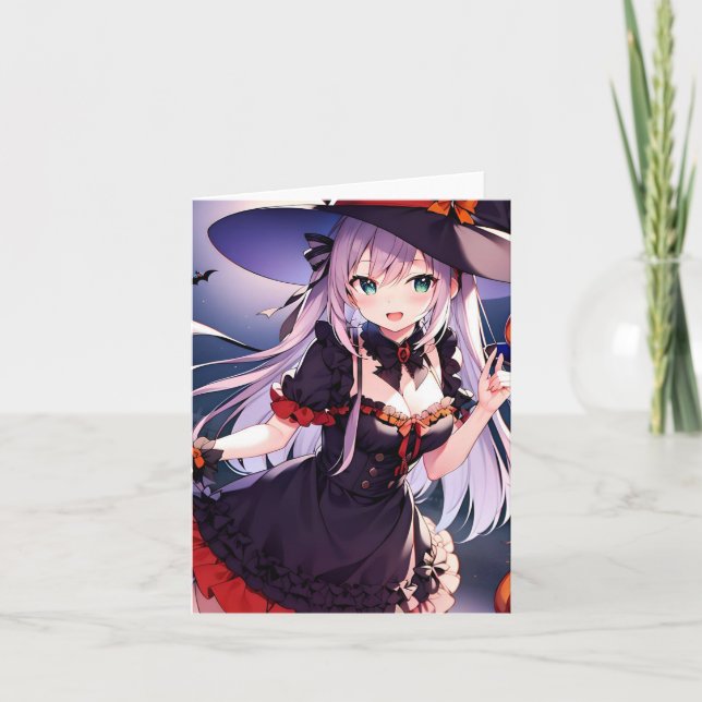 Halloween Anime S Holiday Card (Front)