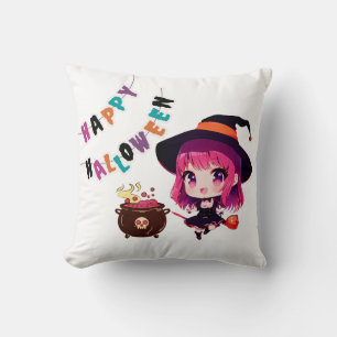 Halloween/anime/witch/cauldron  cushion